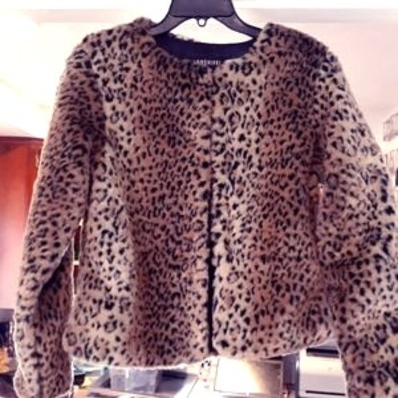Lanshifei faux leopard fur jacket - Picture 1 of 6